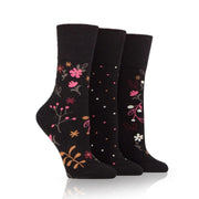 non binding socks in floral night