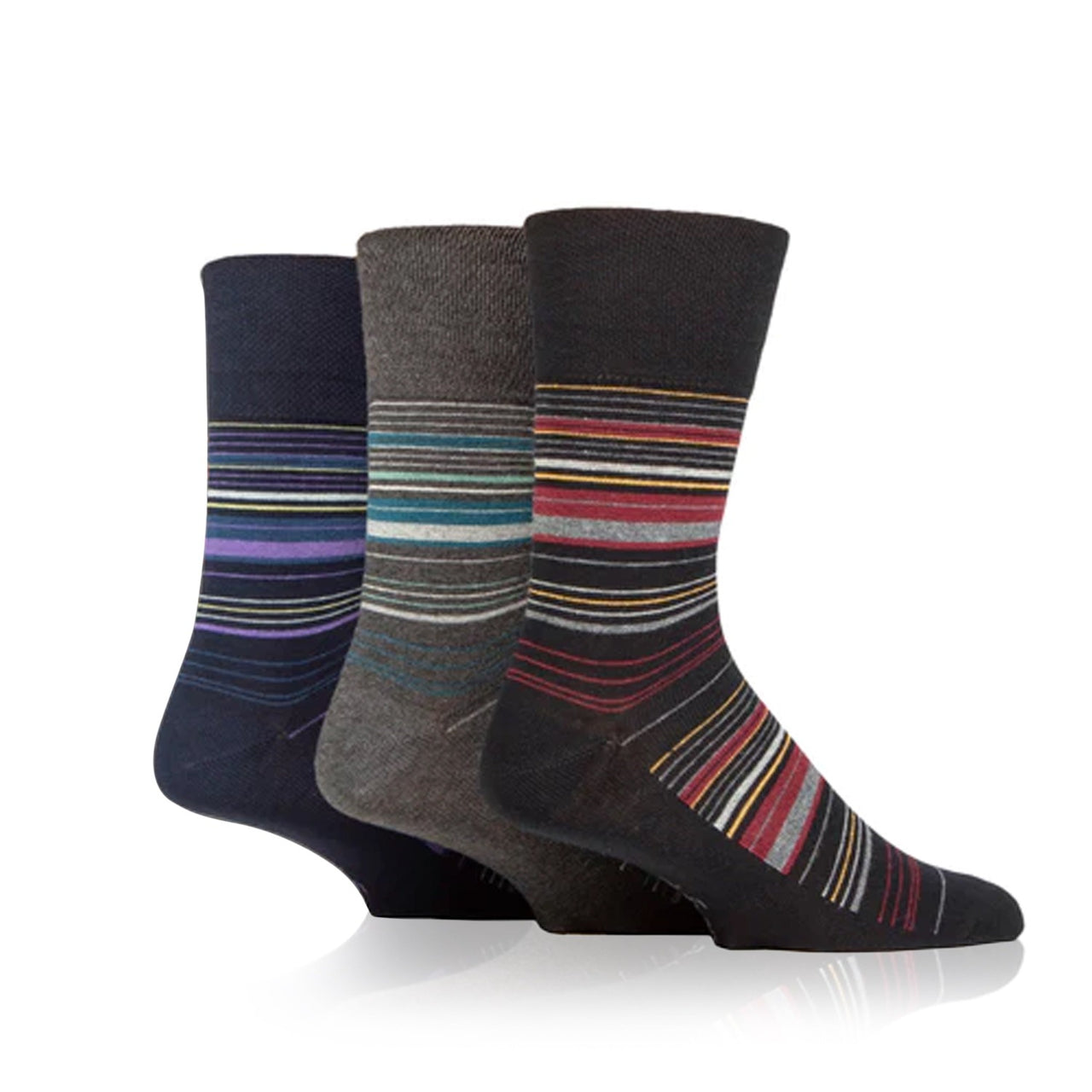 non binding men's socks in homestead stripe