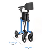 Escape rollator walker folded