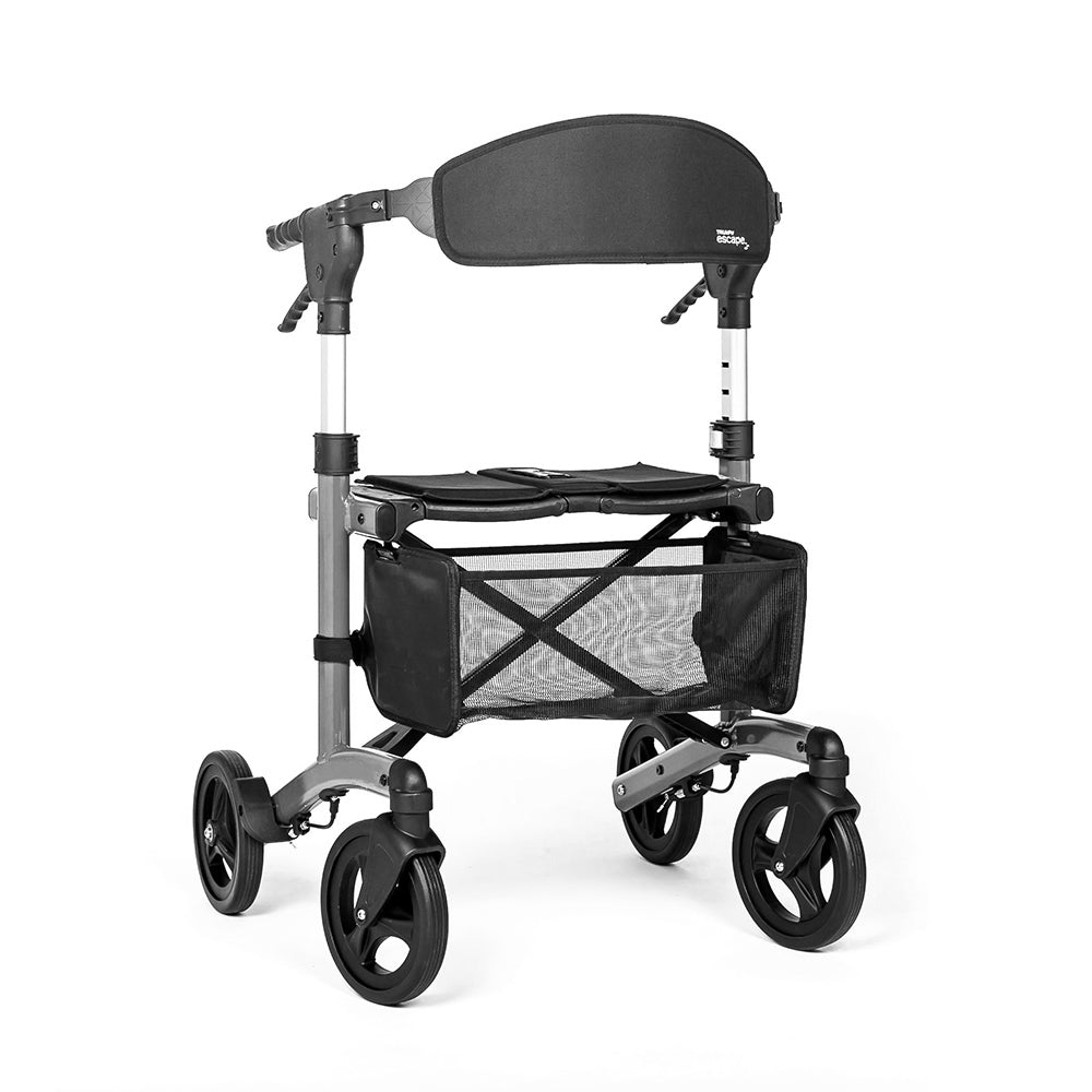 Grey escape rollator walker