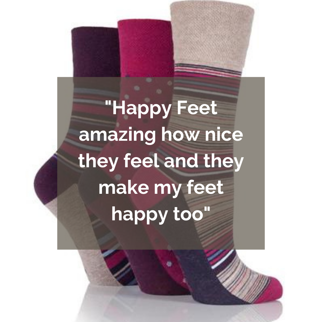 review of women's non binding socks in amy