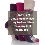 review of women's non binding socks in amy