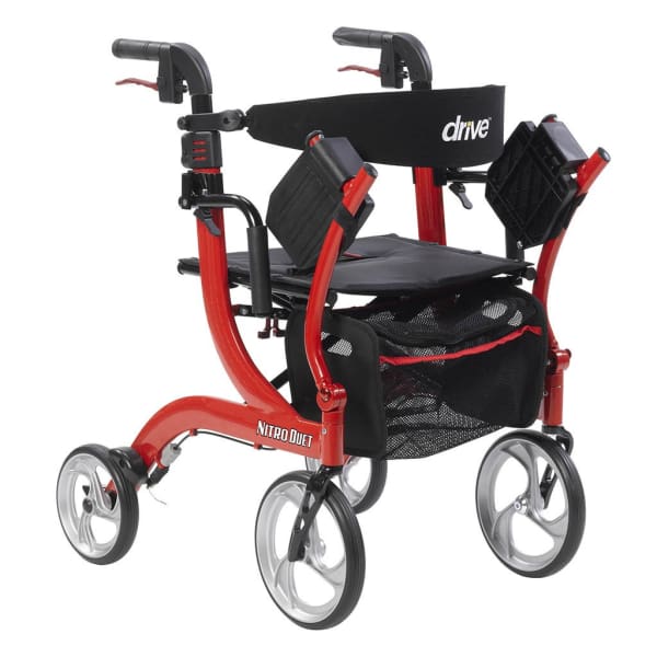 Drive nitro duet walker and transport chair