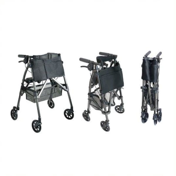 EZ Fold-N-Go Folding Rollator Walker stages