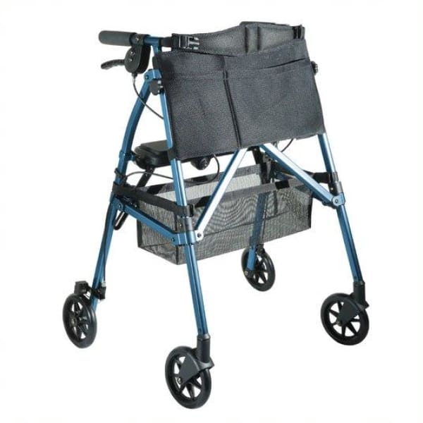 EZ Fold-N-Go Folding Rollator Walker - Cobalt Blue - Walker