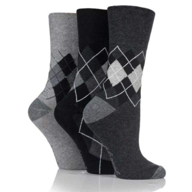 Non Binding Socks For Women In Argyle - Argyle - Diabetic Socks