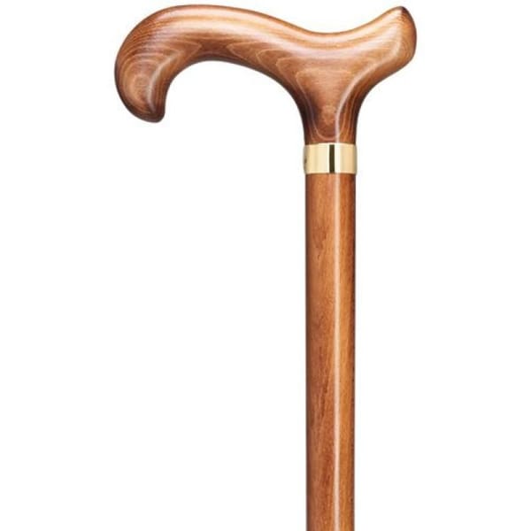 Hercules Bariatric Heavy Duty Black Walnut Wood Derby Handle Cane - Cane