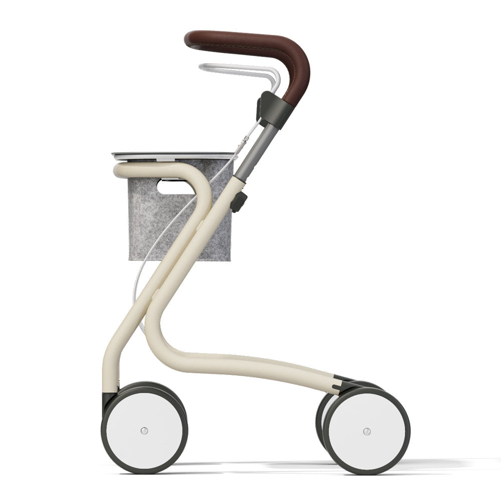 Scandinavian butler indoor walker side view