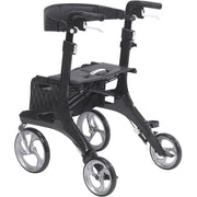 drive nitro carbon rollator walker rear view