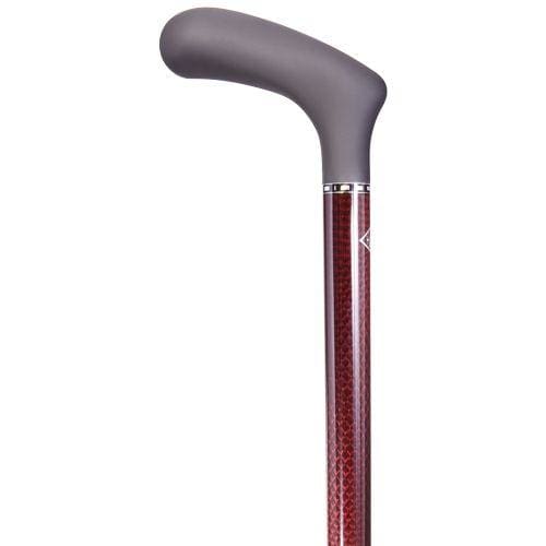 ergomaster carbon fiber cane red