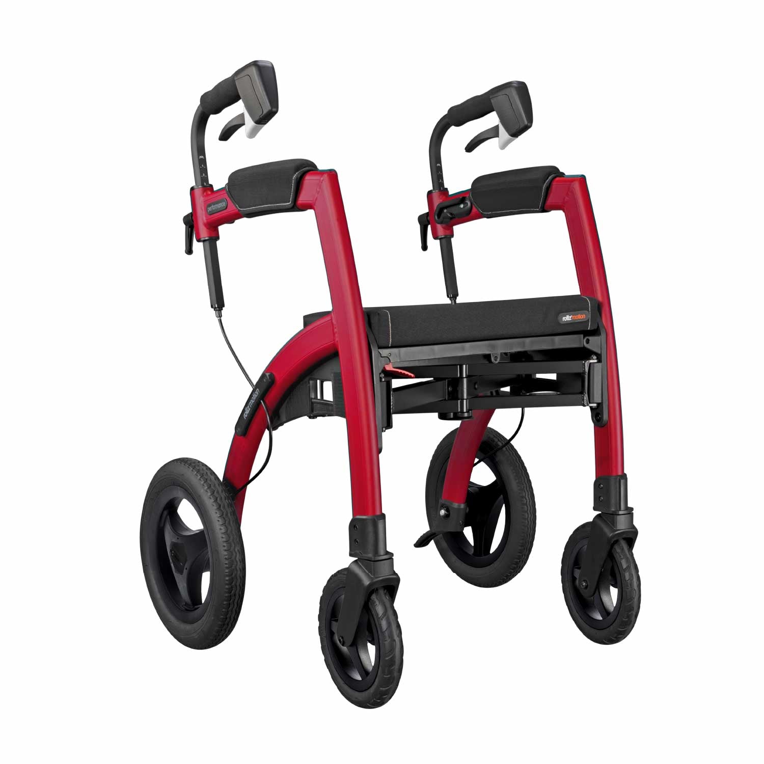 Pavillon Rouge 2019& Overture セット Rollz Performance All Terrain Rollator Walker and Transport Chair