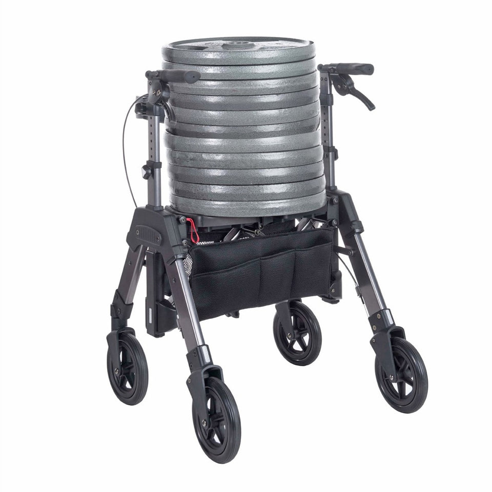 EZ FoldNGo Folding Bariatric Rollator HD Portable Bariatric Walker