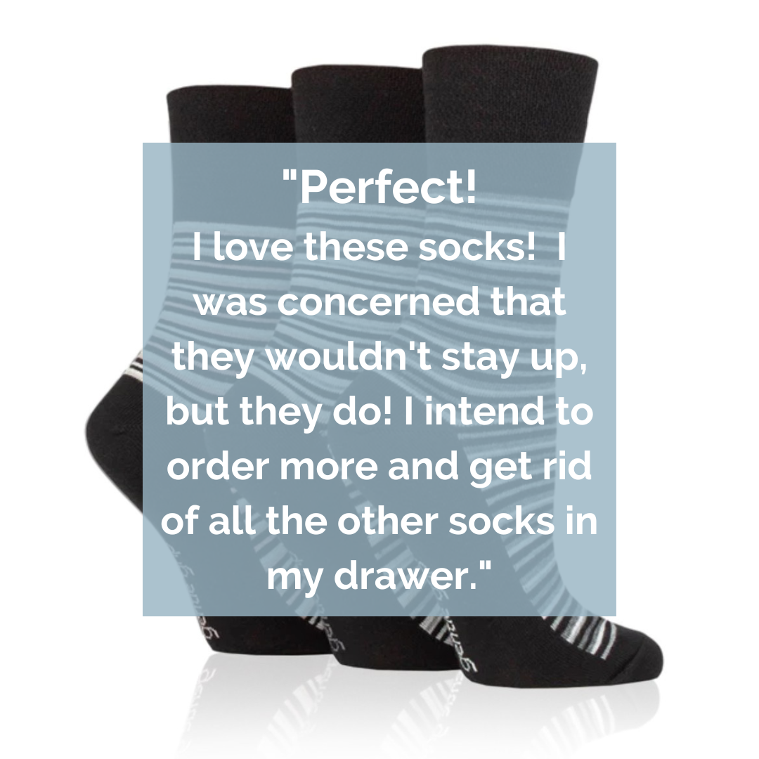 non binding stripe socks review