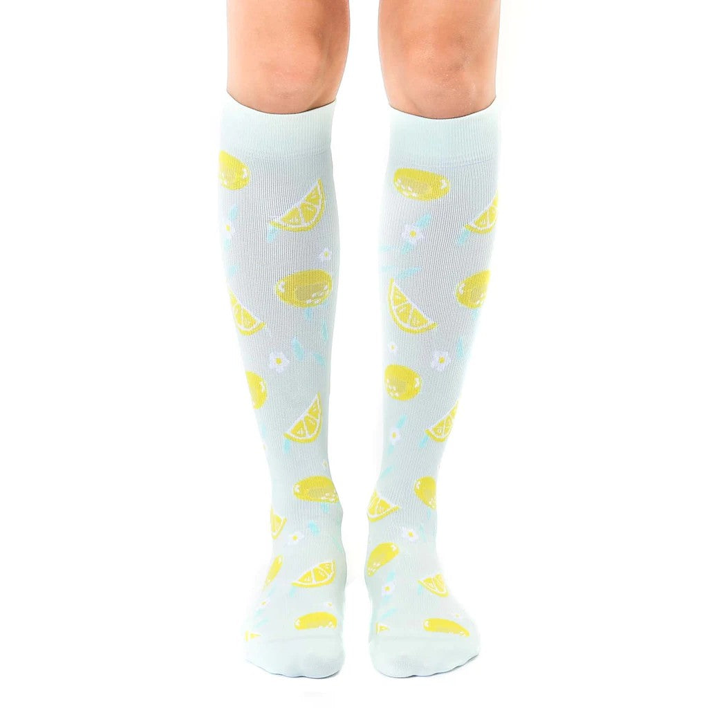 lemon compression socks