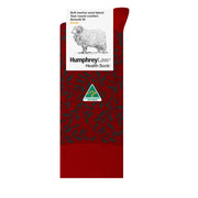 Red and grey leaves Humphrey law health socks