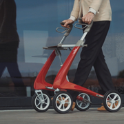 carbon ultralight walker with a seat 
