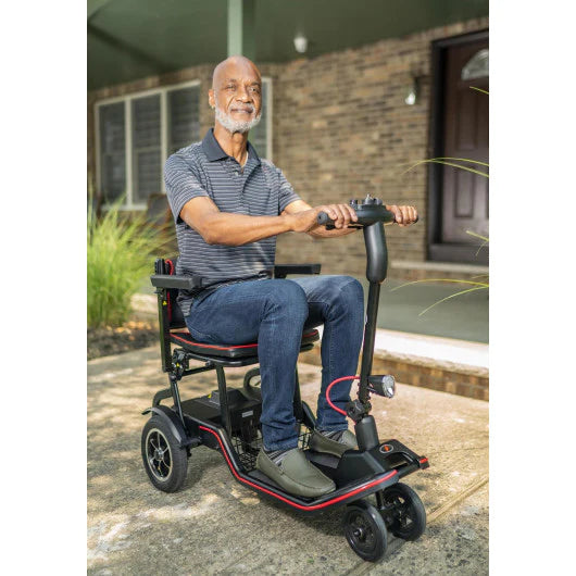 feather lightweight mobility scooter in use