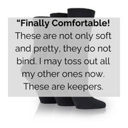 women's black diabetic sock review