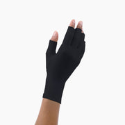 black cotton compression gloves