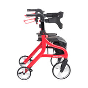 red sprint rollator side view