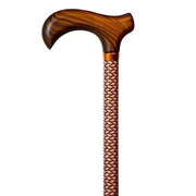 adjustable walking cane with derby handle