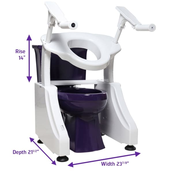 dignity lift toilet lift with measurements
