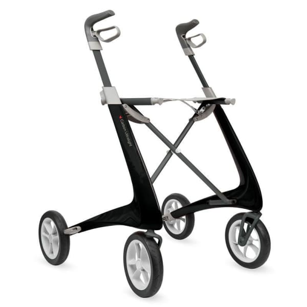 carbon light rollator in black