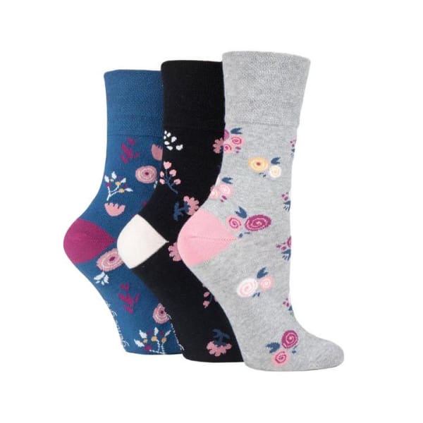 non binding socks in floral embrace