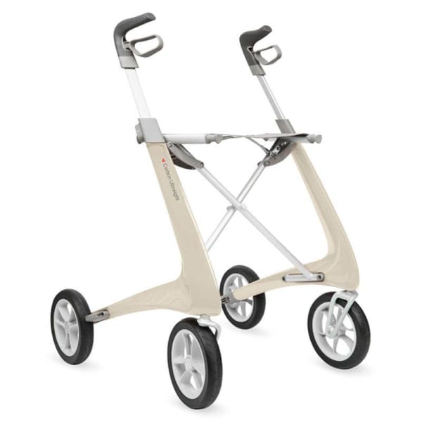 carbon light rollator white