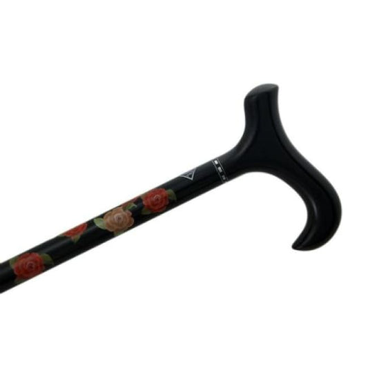 Derby Rose Adjustable Carbon Fiber Cane - Cane