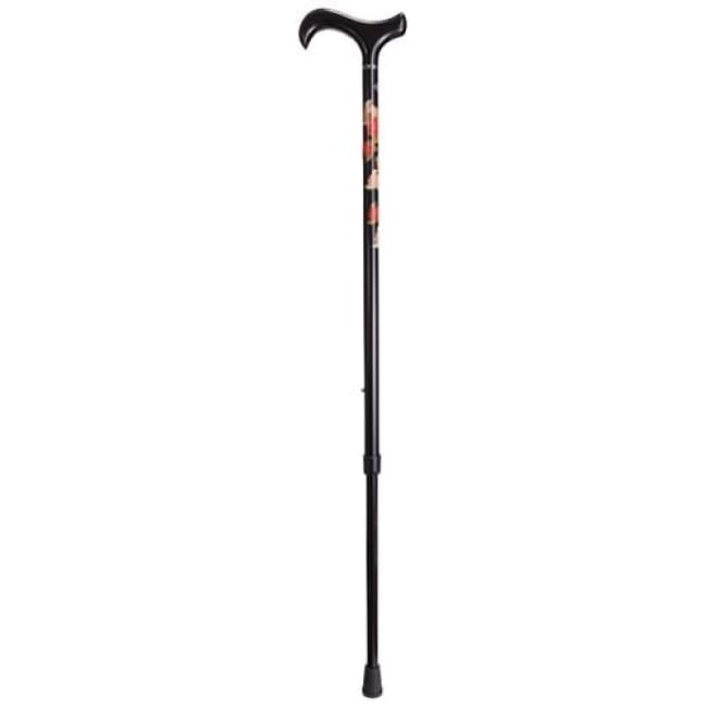 Derby Rose Adjustable Carbon Fiber Cane - Cane