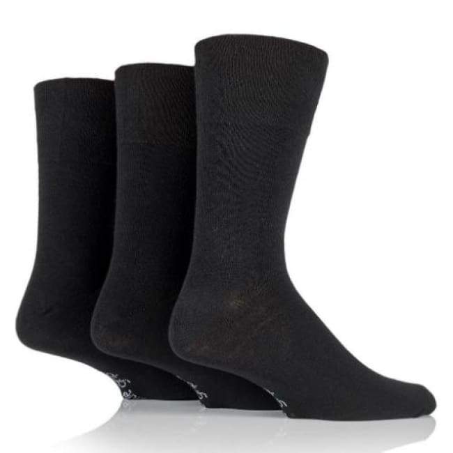 Non Binding Socks For Men Or Women In Solid Black - Diabetic Socks