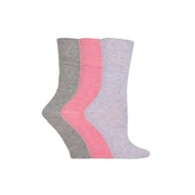 rose lavender and grey non binding socks
