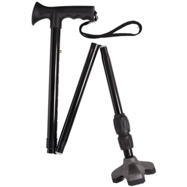 Soft Step Folding Adjustable Standing Cane - Cane