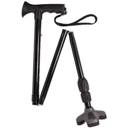 Soft Step Folding Adjustable Standing Cane - Cane