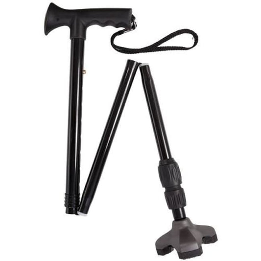 Soft Step Folding Adjustable Standing Cane - Cane