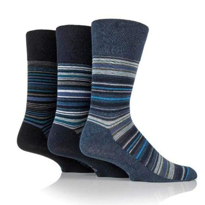 Non Binding Socks For Men Or Women In Stanley Stripe - Stanley Stripe - Diabetic Socks