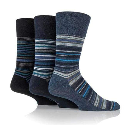 Non Binding Socks for Men in Stanley Stripe | Diabetic Socks