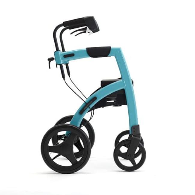 The New Rollz Motion 2 - Rollator Walker And Transport Chair In One - Regular / Island Blue - Rollator