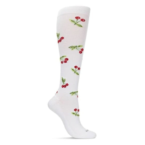 white cherry compression socks