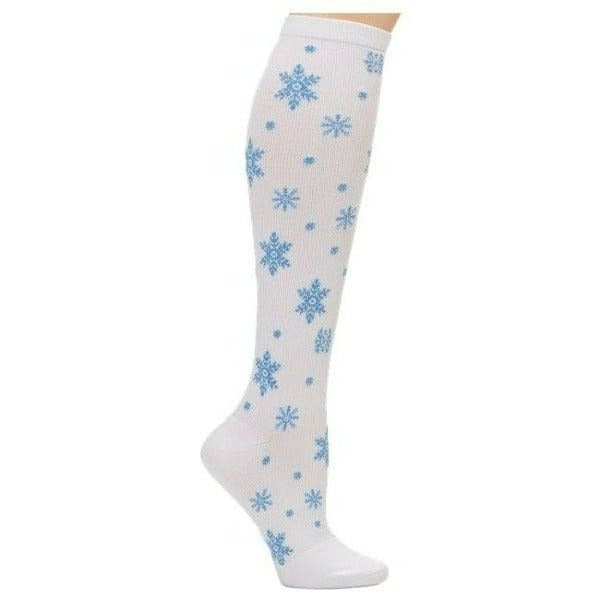 crystal snowflake compression socks