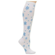 crystal snowflake compression socks